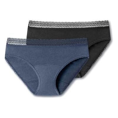 Schiesser Damen 2 Pack Periodenslip Secret Care Menstruationsunterwäsche Auslaufsicher Feuchtigkeitsabsorbierend Schiesser Damen 2 Pack Periodenslip Secret Care Menstruationsunterwäsche Auslaufsicher Feuchtigkeitsabsorbierend