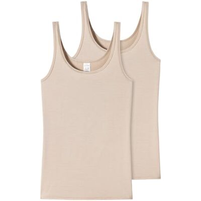 Schiesser Damen Unterhemd Top Trägertop 2er Pack Doppelpack 162896 Schiesser Damen Unterhemd Top Trägertop 2er Pack Doppelpack 162896