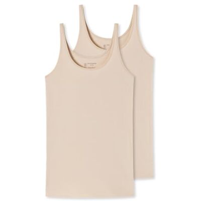 Schiesser Damen Top Trägertop Unterhemd 2er Pack Doppelpack 178019 Schiesser Damen Top Trägertop Unterhemd 2er Pack Doppelpack 178019