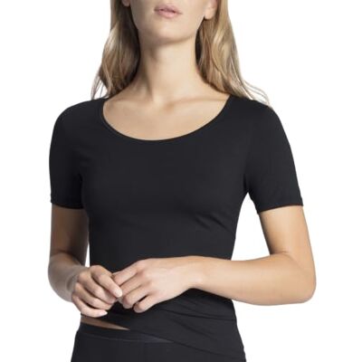 CALIDA Natural Comfort T-Shirt Damen Rundhalsausschnitt, aus Baumwolle, natürlicher Glanz und glatter Griff CALIDA Natural Comfort T-Shirt Damen Rundhalsausschnitt, aus Baumwolle, natürlicher Glanz und glatter Griff