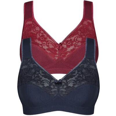 Susa BH Damen ohne Bügel Basic Damen-BHS mit genähten Cups & anatomisch geformtem Unterbrustband I Optimaler Halt Susa BH Damen ohne Bügel Basic Damen-BHS mit genähten Cups & anatomisch geformtem Unterbrustband I Optimaler Halt