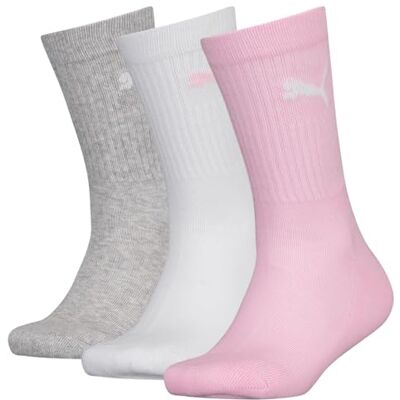 PUMA Unisex Kids Crew Sports Socks (3 Pair Pack) PUMA Unisex Kids Crew Sports Socks (3 Pair Pack)