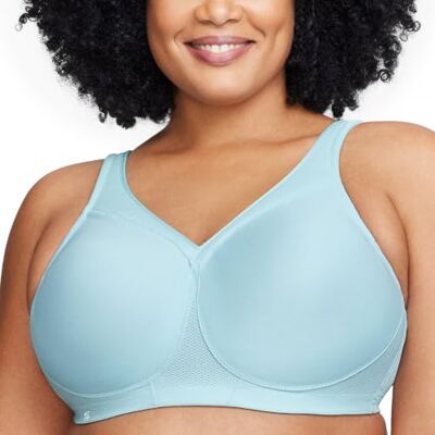 Glamorise Damen Vollschalen BH Full Figure MagicLift Seamless Wirefree Sports Bra #1006 Glamorise Damen Vollschalen BH Full Figure MagicLift Seamless Wirefree Sports Bra #1006