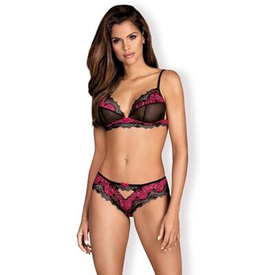 Obsessive Tulia 2 Stck. Set, Black, M/L Obsessive Tulia 2 Stck. Set, Black, M/L