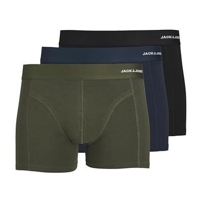 JACK & JONES Herren Jacbasic Bamboo Trunks 3 Pack Noos Boxershorts, Forest Night, XL EU JACK & JONES Herren Jacbasic Bamboo Trunks 3 Pack Noos Boxershorts, Forest Night, XL EU