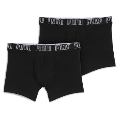PUMA Boxer Trunk Boxershorts Herren Everyday Unterhose Pant Unterwäsche 2er Pack, Farbe:230 Black/Black, Bekleidungsgröße:M PUMA Boxer Trunk Boxershorts Herren Everyday Unterhose Pant Unterwäsche 2er Pack, Farbe:230 Black/Black, Bekleidungsgröße:M