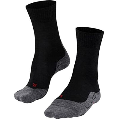FALKE Herren Wandersocken TK5 Wander M So Wolle Funktionsmaterial antiblasen dünn 1 Paar, Schwarz Black-Mix 3010, 39-41 FALKE Herren Wandersocken TK5 Wander M So Wolle Funktionsmaterial antiblasen dünn 1 Paar, Schwarz Black-Mix 3010, 39-41