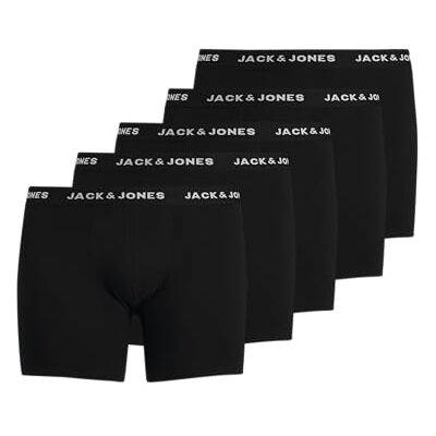 JACK & JONES JACK&JONES PLUS Herren Jachuey Trunks 5 Pack Noos Ps Boxershorts, Schwarz, 3XL EU JACK & JONES JACK&JONES PLUS Herren Jachuey Trunks 5 Pack Noos Ps Boxershorts, Schwarz, 3XL EU