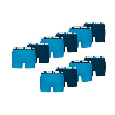 PUMA Boxer Boxershorts Men Herren Everyday Unterhose Unterwäsche 10er Pack, Farbe:Speed Blue, Bekleidungsgröße:L PUMA Boxer Boxershorts Men Herren Everyday Unterhose Unterwäsche 10er Pack, Farbe:Speed Blue, Bekleidungsgröße:L