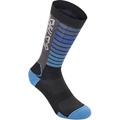 Alpinestars Alpinestar Unisex Drop Socks 22 Bekleidung, Schwarz/Aqua, M Alpinestars Alpinestar Unisex Drop Socks 22 Bekleidung, Schwarz/Aqua, M