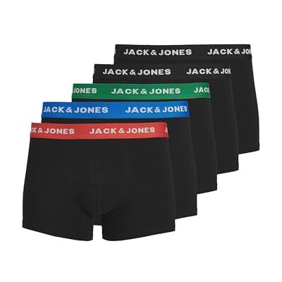JACK & JONES Herren JACHUEY TRUNKS 5 PACK NOOS, Electric Blue Lemonade, M EU JACK & JONES Herren JACHUEY TRUNKS 5 PACK NOOS, Electric Blue Lemonade, M EU