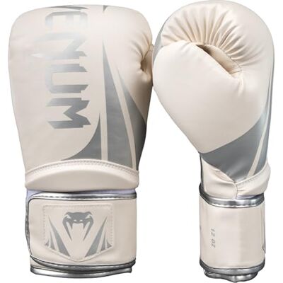 Venum Challenger 2.5 Boxhandschuhe – Weiß/Silber – 10-Unzen Venum Challenger 2.5 Boxhandschuhe – Weiß/Silber – 10-Unzen