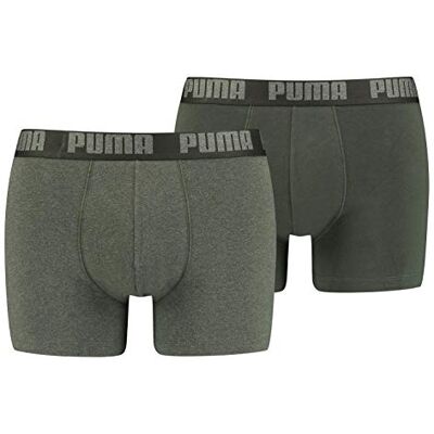 PUMA Basic Boxershorts Green Melange L PUMA Basic Boxershorts Green Melange L