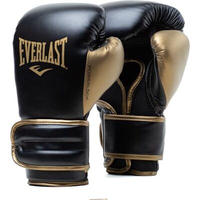 Everlast Powerlock 2R 14oz Boxhundschuhe (Schwarz/Gold) Everlast Powerlock 2R 14oz Boxhundschuhe (Schwarz/Gold)