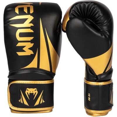Venum Challenger 2.5 Boxhandschuhe – Schwarz/Gold – 10-Unzen Venum Challenger 2.5 Boxhandschuhe – Schwarz/Gold – 10-Unzen