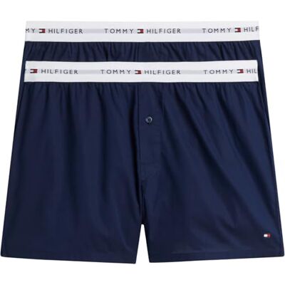 Tommy Hilfiger Men 2P Woven Boxer UM0UM03871 Boxer, RED (Carbon Navy/Carbon Navy), XL Tommy Hilfiger Men 2P Woven Boxer UM0UM03871 Boxer, RED (Carbon Navy/Carbon Navy), XL