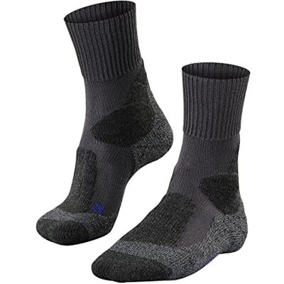 FALKE Herren Wandersocken TK1 Adventure Cool M So Lyocell Funktionsmaterial antiblasen dick 1 Paar, Grau Asphalt Melange 3180, 46-48 FALKE Herren Wandersocken TK1 Adventure Cool M So Lyocell Funktionsmaterial antiblasen dick 1 Paar, Grau Asphalt Melange 3180, 46-48