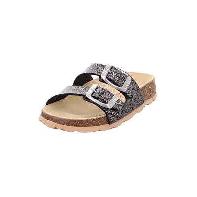 Superfit Fussbettpantoffel Hausschuhe 0-800111 Pantoffeln Schwarz Silber 010033 EU Mädchen Superfit Fussbettpantoffel Hausschuhe 0-800111 Pantoffeln Schwarz Silber 010033 EU Mädchen