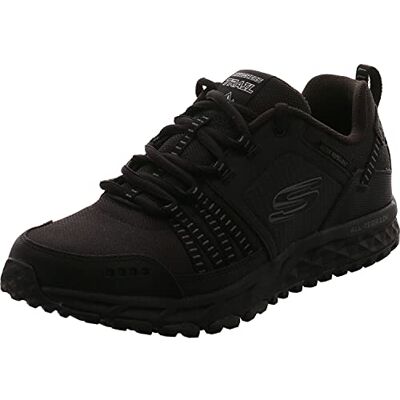 Skechers Herren Escape Plan Trekking Low Cut, Black Leather/Mesh/Trim, 44 EU Skechers Herren Escape Plan Trekking Low Cut, Black Leather/Mesh/Trim, 44 EU
