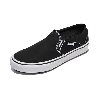 Vans Damen Asher Sneaker, Canvas Black White, 36 EU Vans Damen Asher Sneaker, Canvas Black White, 36 EU