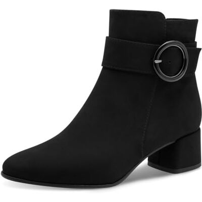 MARCO TOZZI Damen Stiefeletten mit Blockabsatz Elegant, Schwarz (Black), 38 EU MARCO TOZZI Damen Stiefeletten mit Blockabsatz Elegant, Schwarz (Black), 38 EU