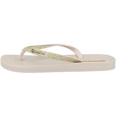 Ipanema Anat Lolita Fem Flip Flop mit Glitzer Damen Zehentrenner, beige/beige, 43 Ipanema Anat Lolita Fem Flip Flop mit Glitzer Damen Zehentrenner, beige/beige, 43