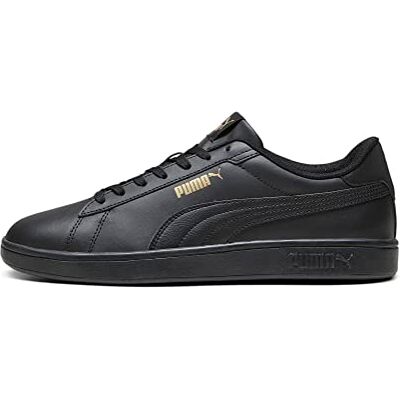 PUMA Smash 3.0 L Unisex Sneaker , Black Gold Black, 44 EU PUMA Smash 3.0 L Unisex Sneaker , Black Gold Black, 44 EU