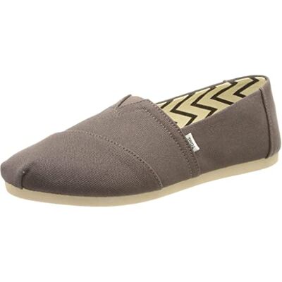 TOMS Damen Alpargata aus recycelter Baumwolle Flache Slipper, Ash Recycled Cotton Canvas , 43.5 EU TOMS Damen Alpargata aus recycelter Baumwolle Flache Slipper, Ash Recycled Cotton Canvas , 43.5 EU