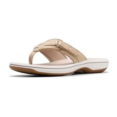 Clarks Damen Breeze Sea Flipflop, Sand Interest, 37 EU Clarks Damen Breeze Sea Flipflop, Sand Interest, 37 EU