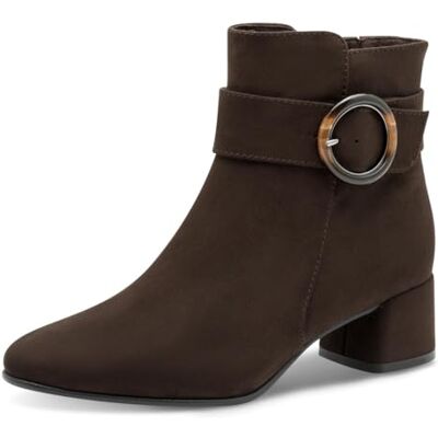 MARCO TOZZI Damen Stiefeletten mit Blockabsatz Elegant, Braun (Mocca), 42 EU MARCO TOZZI Damen Stiefeletten mit Blockabsatz Elegant, Braun (Mocca), 42 EU