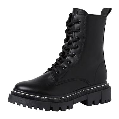 Tamaris Damen Boots Leder, schwarz, 36 EU Tamaris Damen Boots Leder, schwarz, 36 EU