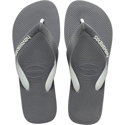 Havaianas Top Mix Unisex Flip Flops Eisgrau/Stahlgrau 43/44 EU Havaianas Top Mix Unisex Flip Flops Eisgrau/Stahlgrau 43/44 EU