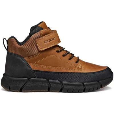 Geox JUNIOR J FLEXYPER BOY ANKLE BOOTS LT BROWN 36_EU Geox JUNIOR J FLEXYPER BOY ANKLE BOOTS LT BROWN 36_EU