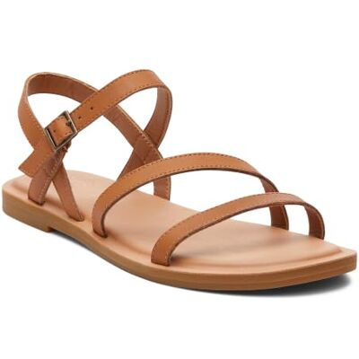 TOMS Damen Kira Women Carryover Sandal, Tan Leather, 39 EU TOMS Damen Kira Women Carryover Sandal, Tan Leather, 39 EU