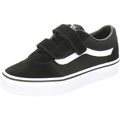 Vans Ward V Suede, Jungen Sneaker, Schwarz ((Suede/Canvas) Black/White Iju), 33 EU Vans Ward V Suede, Jungen Sneaker, Schwarz ((Suede/Canvas) Black/White Iju), 33 EU