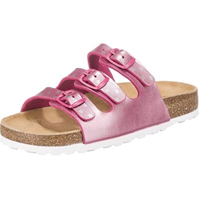 Lico BIOLINE STAR Mädchen Pantoletten, Pink/ Silber, 38 EU Lico BIOLINE STAR Mädchen Pantoletten, Pink/ Silber, 38 EU