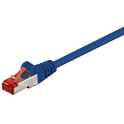 goobay 68272 CAT 6 Patchkabel, S/FTP (PiMF), Blau, LSZH Halogenfrei, Kupfer goobay 68272 CAT 6 Patchkabel, S/FTP (PiMF), Blau, LSZH Halogenfrei, Kupfer