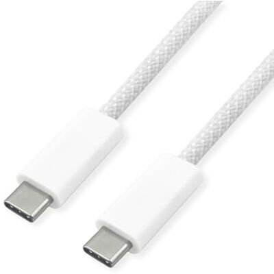ROLINE USB4 Gen3x2 Kabel, C-C, ST/ST, 40Gbit/s, 240W, weiß, 1 m ROLINE USB4 Gen3x2 Kabel, C-C, ST/ST, 40Gbit/s, 240W, weiß, 1 m