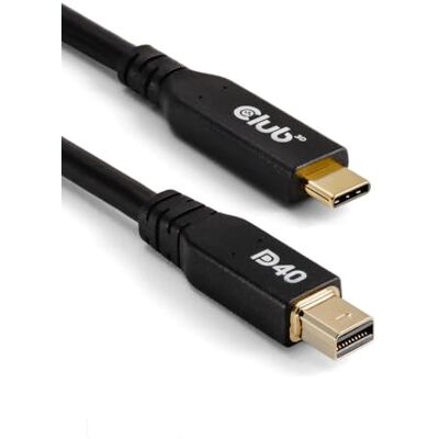 Club 3D CAC-1561 USB Typ-C auf MiniDisplayPort DP40 bidirektionales VESA zertifiziertes Kabel 2m Club 3D CAC-1561 USB Typ-C auf MiniDisplayPort DP40 bidirektionales VESA zertifiziertes Kabel 2m