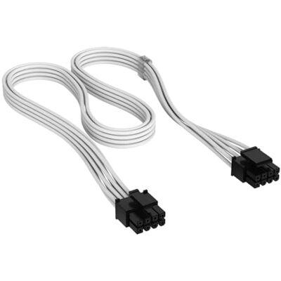 Corsair Elite Premium Typ 4 Einzeln Ummantelte EPS/ATX12V (4+4) 8-Poliges Netzteilkabel – Flache Kabelkämme, Dreilagiges Mesh-Paracord-Design, Kompatibel mit -Netzteilen vom Typ 4 – Weiß Corsair Elite Premium Typ 4 Einzeln Ummantelte EPS/ATX12V (4+4) 8-Poliges Netzteilkabel – Flache Kabelkämme, Dreilagiges Mesh-Paracord-Design, Kompatibel mit -Netzteilen vom Typ 4 – Weiß