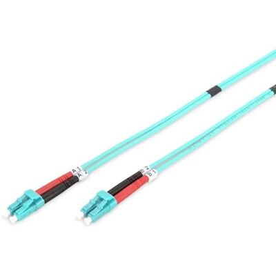 Digitus DK-2533-05/3 – Glasfaserkabel OM3 – 5 m – LC zu LC – Duplex LWL Kabel – 1/10/40/100 Gbit/s – MM Multimode Glasfaser LAN Kabel – Fasertyp: 50/125 µ – Türkis (Aqua) Digitus DK-2533-05/3 – Glasfaserkabel OM3 – 5 m – LC zu LC – Duplex LWL Kabel – 1/10/40/100 Gbit/s – MM Multimode Glasfaser LAN Kabel – Fasertyp: 50/125 µ – Türkis (Aqua)