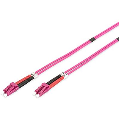 Digitus DK-2533-10-4 – Glasfaserkabel OM4 – 10 m – LC zu LC – Duplex LWL Kabel – 1/10/40/100 Gbit/s – MM Multimode Glasfaser LAN Kabel – Fasertyp: 50/125 µ – Violett (Violet) Digitus DK-2533-10-4 – Glasfaserkabel OM4 – 10 m – LC zu LC – Duplex LWL Kabel – 1/10/40/100 Gbit/s – MM Multimode Glasfaser LAN Kabel – Fasertyp: 50/125 µ – Violett (Violet)