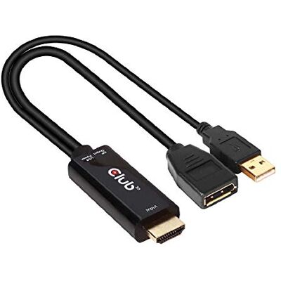 Club 3D CAC-1331 HDMI auf DisplayPort 1.2 4K60Hz M/F Aktiver Adapter Club 3D CAC-1331 HDMI auf DisplayPort 1.2 4K60Hz M/F Aktiver Adapter