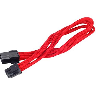 Silverstone SST-PP07-IDE6R Netzteil-Verlängerungskable 25cm 6pin auf PCI-E 6pin, rot Silverstone SST-PP07-IDE6R Netzteil-Verlängerungskable 25cm 6pin auf PCI-E 6pin, rot