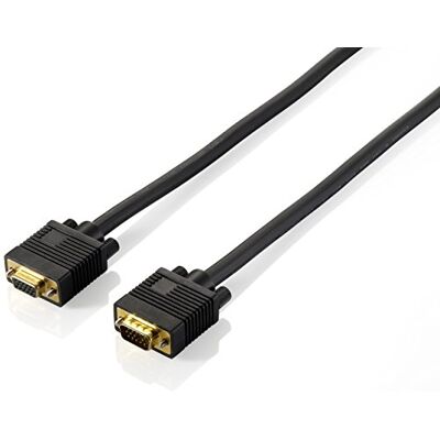 Equip VGA-Verl. D-SUB15 -> D-SUB15 St/Bu 1, 80m schwarz Blister Equip VGA-Verl. D-SUB15 -> D-SUB15 St/Bu 1, 80m schwarz Blister
