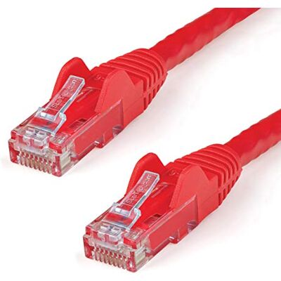 StarTech .com CAT6 Ethernet-Kabel, 9 m, Rot, CAT 6 Gigabit Ethernet-Draht, 650 MHz, 100 W, PoE++, RJ45, UTP, Kategorie 6, Netzwerk/Patchkabel, snagless mit Zugentlastung, Fluke getestet, StarTech .com CAT6 Ethernet-Kabel, 9 m, Rot, CAT 6 Gigabit Ethernet-Draht, 650 MHz, 100 W, PoE++, RJ45, UTP, Kategorie 6, Netzwerk/Patchkabel, snagless mit Zugentlastung, Fluke getestet,