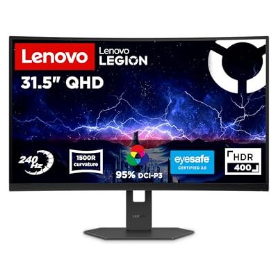 Lenovo Legion 32Q-2c 31.5" QHD Gaming Monitor 240 Hz 0.5ms Gaming 2560x1440 2K Auflösung HDMI 2.1 DisplayPort Höhenverstellbar Entspiegelt AMD FreeSync Premium Schwarz Lenovo Legion 32Q-2c 31.5" QHD Gaming Monitor 240 Hz 0.5ms Gaming 2560x1440 2K Auflösung HDMI 2.1 DisplayPort Höhenverstellbar Entspiegelt AMD FreeSync Premium Schwarz