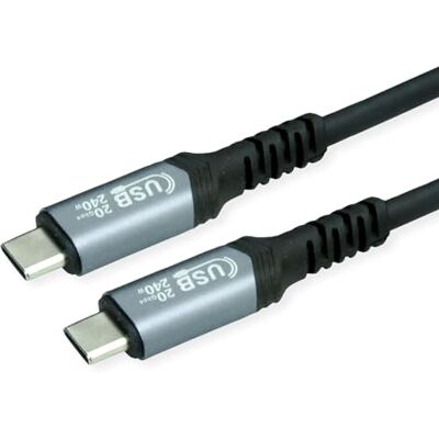 VALUE USB4 Gen2x2 Kabel, C–C, ST/ST, 20Gbit/s, 240W, schwarz, 2 m VALUE USB4 Gen2x2 Kabel, C–C, ST/ST, 20Gbit/s, 240W, schwarz, 2 m