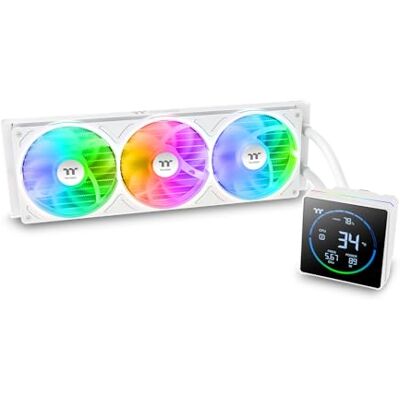 Thermaltake TH360-S V3 ARGB All-in-one Wasserkühlung 3.95" segment LCD display Rotatable pump head Single frame fan Snow Thermaltake TH360-S V3 ARGB All-in-one Wasserkühlung 3.95" segment LCD display Rotatable pump head Single frame fan Snow