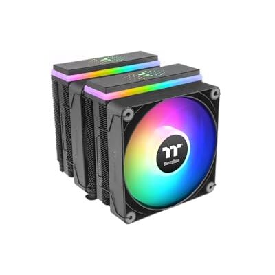 Thermaltake ASTRIA 600 ARGB CPU Kühler – Dual Tower Luftkühler mit 2x120mm PWM, 6x6mm Direct Contact Heatpipes, 265W TDP, leise 26,8 dBA, 5V ARGB Sync, Intel LGA1851/1700, AMD AM5/AM4 Thermaltake ASTRIA 600 ARGB CPU Kühler – Dual Tower Luftkühler mit 2x120mm PWM, 6x6mm Direct Contact Heatpipes, 265W TDP, leise 26,8 dBA, 5V ARGB Sync, Intel LGA1851/1700, AMD AM5/AM4